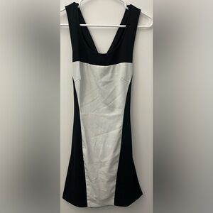 a.n.a Black and Silver Dress